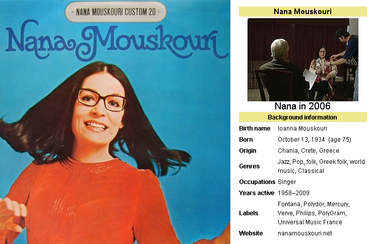 Nana mouskouri songstress from greece at her very best 2017