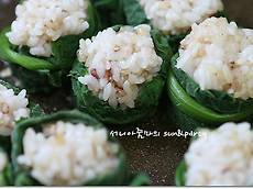 여름 별미 호박잎쌈밥