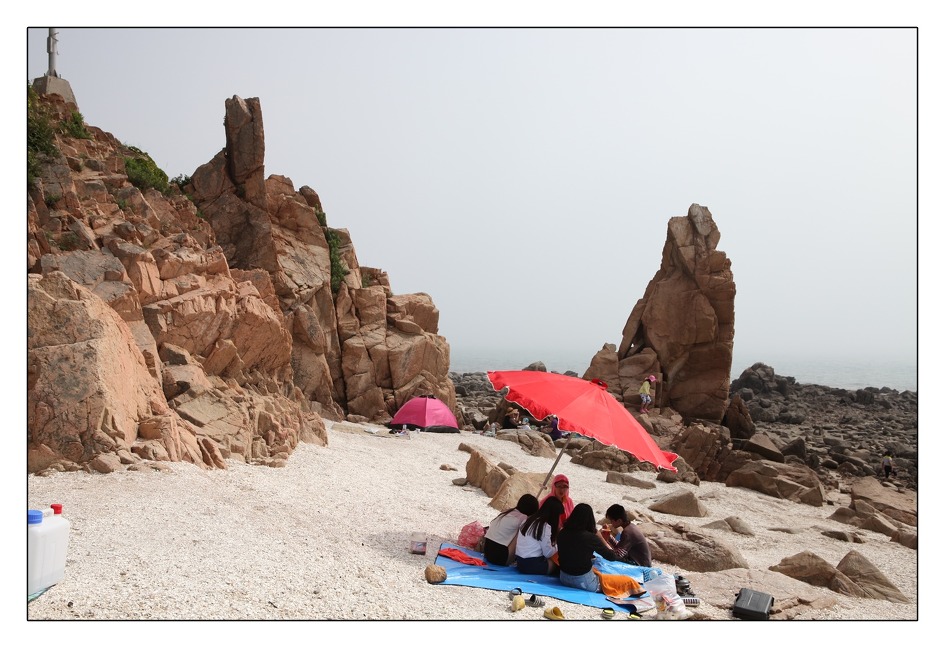 용유해변에 선녀바위