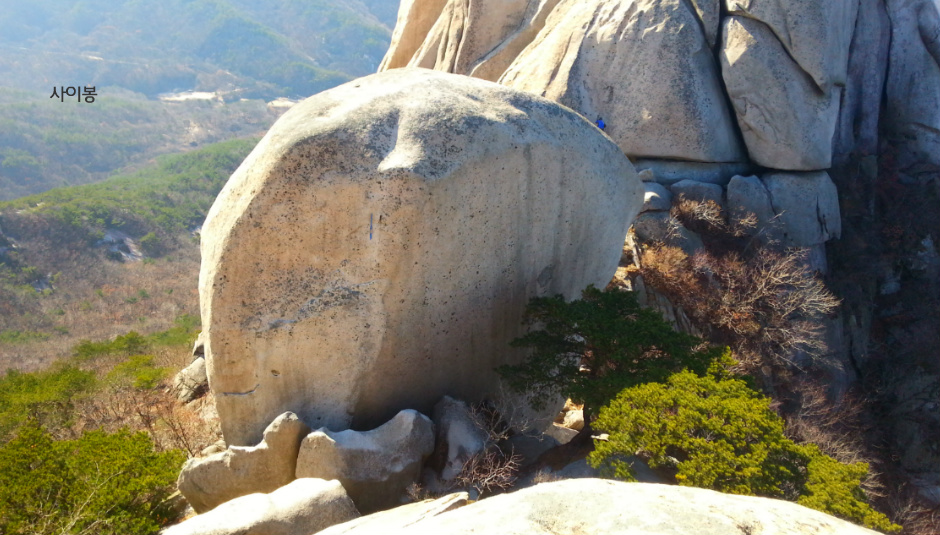 도봉산(道峰山) 오봉(五峯)리지 루트개념도