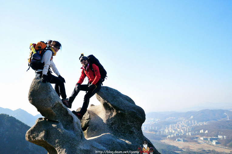 북한산 의상봉산행 (2012.1.24.화)..아름다운 의상봉능선.. 프롤로그..