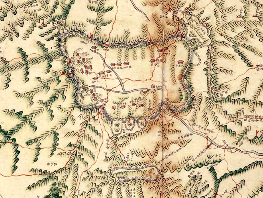 남한산성 안내도