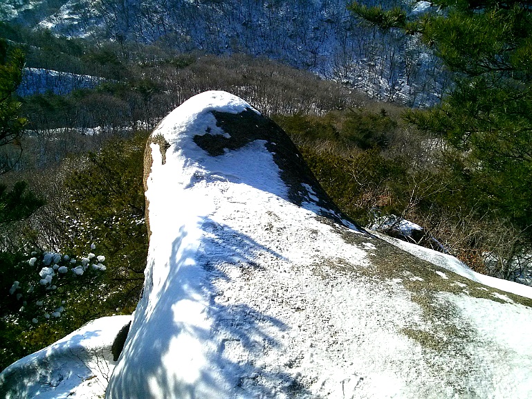 백설의 북한산 천해대 등정