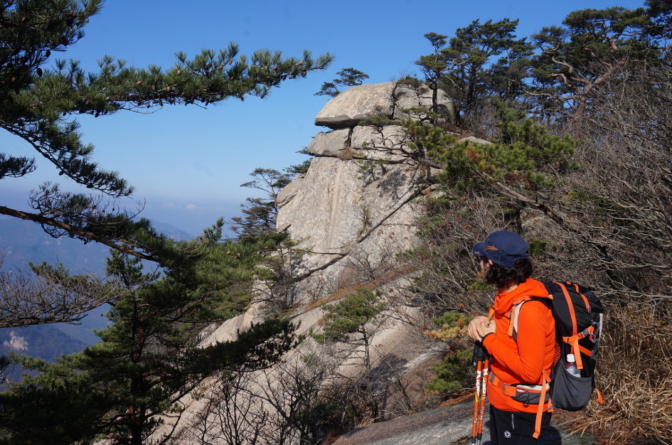 희양산의 하얀 속살을 어루만지며,,,