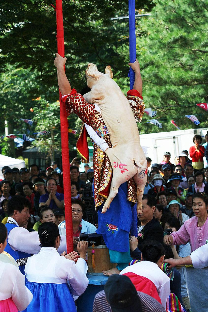 민속 도당굿 작두타기 (7) - 남한산성 유원지 (2011.9.25)