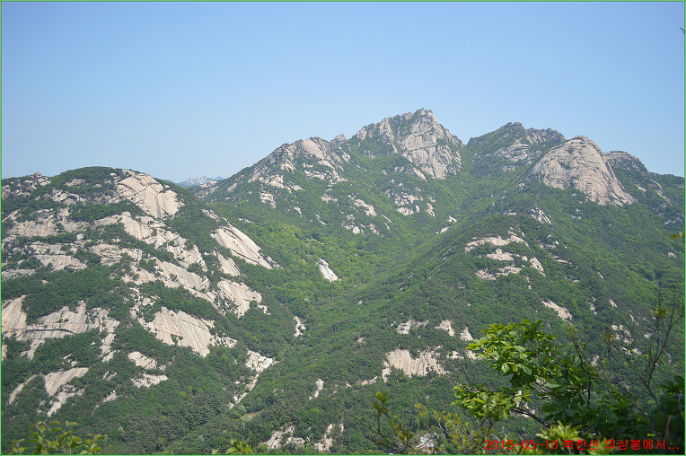 북한산 의상봉에서