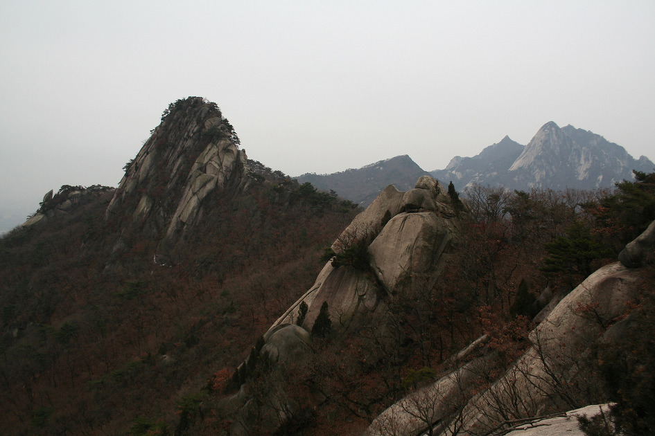 육모정공원지킴터~상장능선