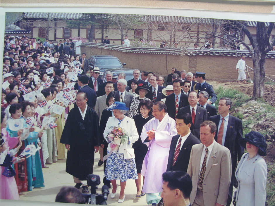 안동 하회마을 .엘리자베스여왕 방문기념관
