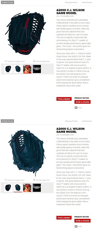 Wilson A2000 Evan Longoria Baseball Glove 11.75 WTA2000BBEL3GMO