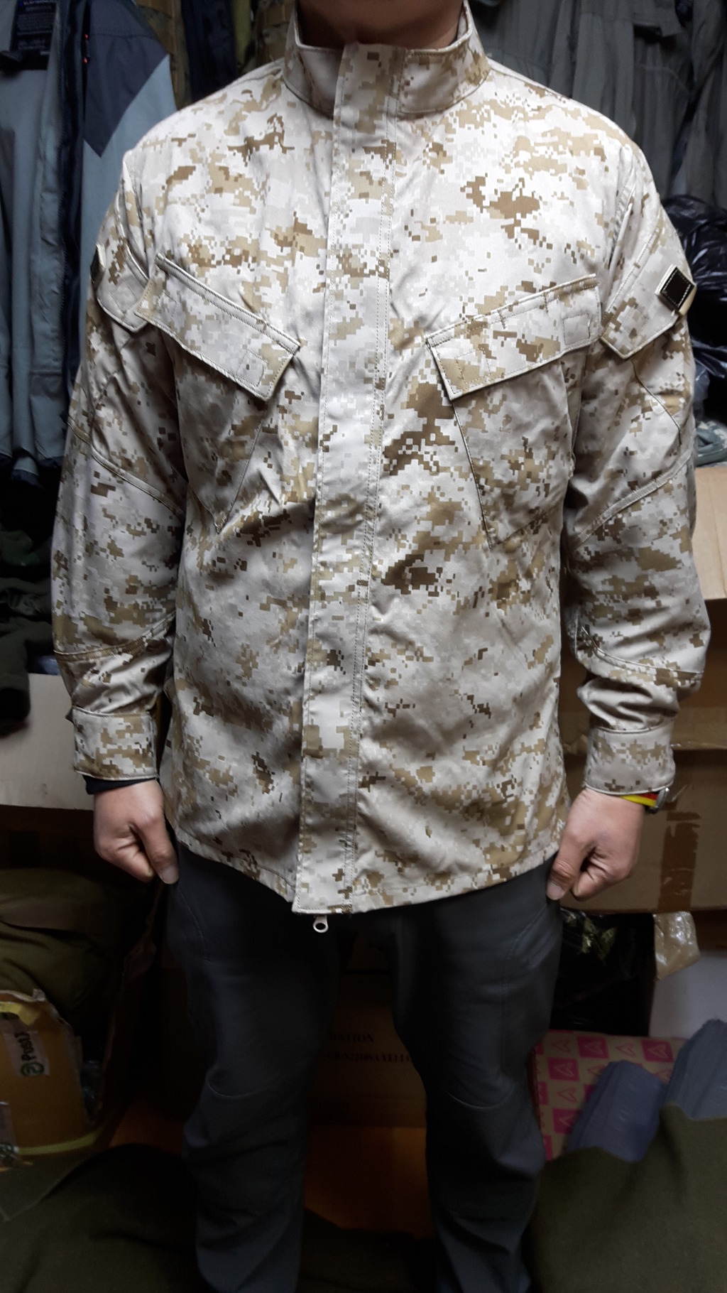 usmc desrtmp soft shell jack fieldtest [4season]-미군 해병대 데저트마펫 소프트쉘 필드 ...
