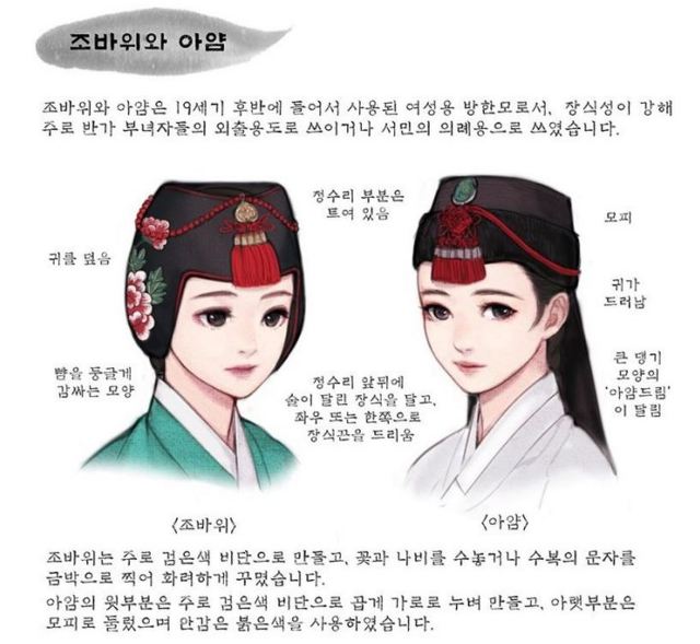 한국 전통 모자 남바위, 풍차 - 막이슈 - 쭉빵카페