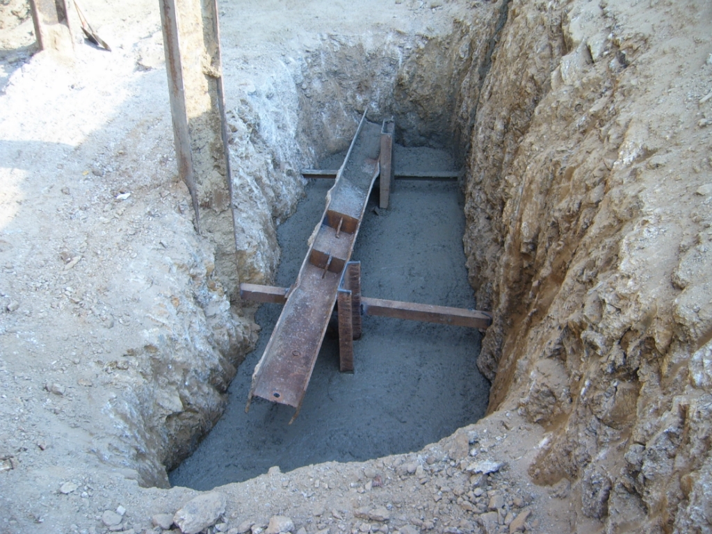 흙막이 가시설 8. 렉카 설치