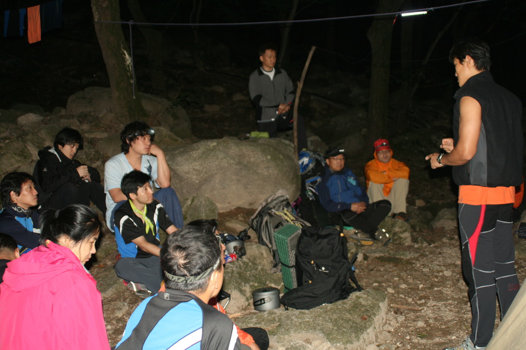 25기 교육중 인수 및 인수야영장