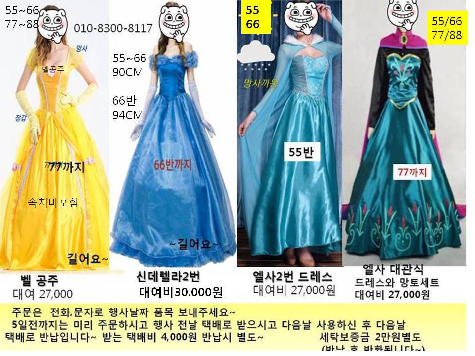여수벨공주옷대여,여수성인드레스대여 - 의상,모자,소품대여 ..., حجم الصورة 960x720