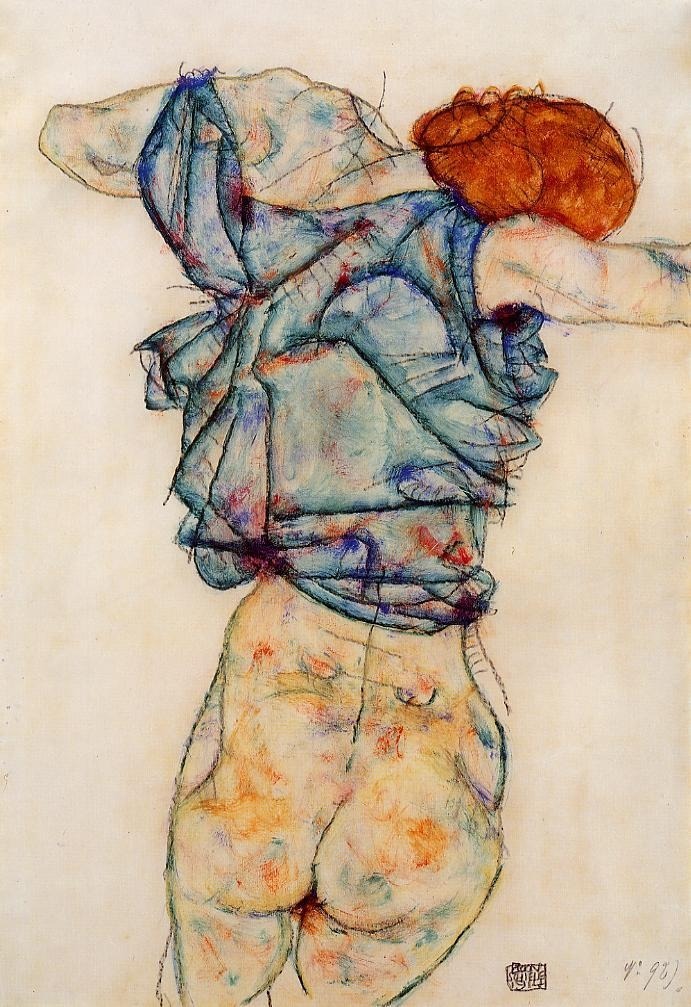 에곤 쉴레 Egon Schiele (1890~1918) - 화가와 작품 - ____________ 국외 작품 - 누드크로키회 ...