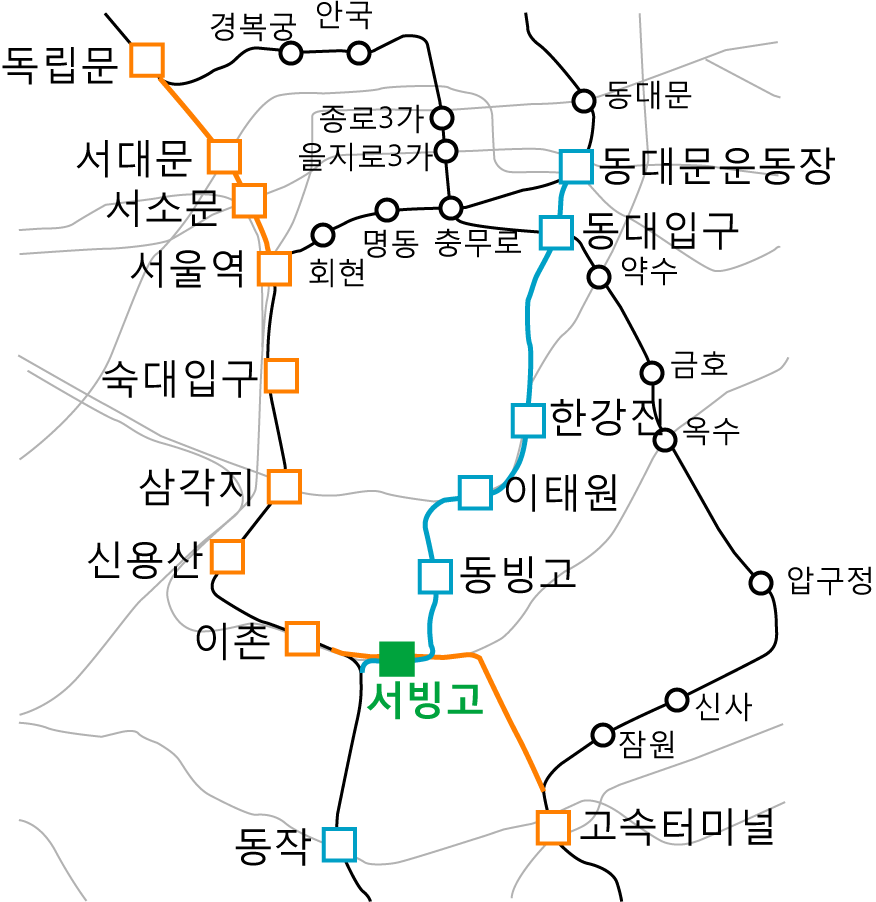 이 참에 서울지하철 3호선과 4호선을 직선화하는 건 어떨까요? (18일 오후 11시 10분에 수정) - ③ 도시광역철도 - Rail+  철도동호회