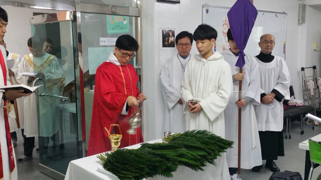 성지(고난)주일 종려나무. 가지. 축복식과. 순행 - 대한성공회 감사성찬례 - 인천간석교회(성니콜라 간석교회)
