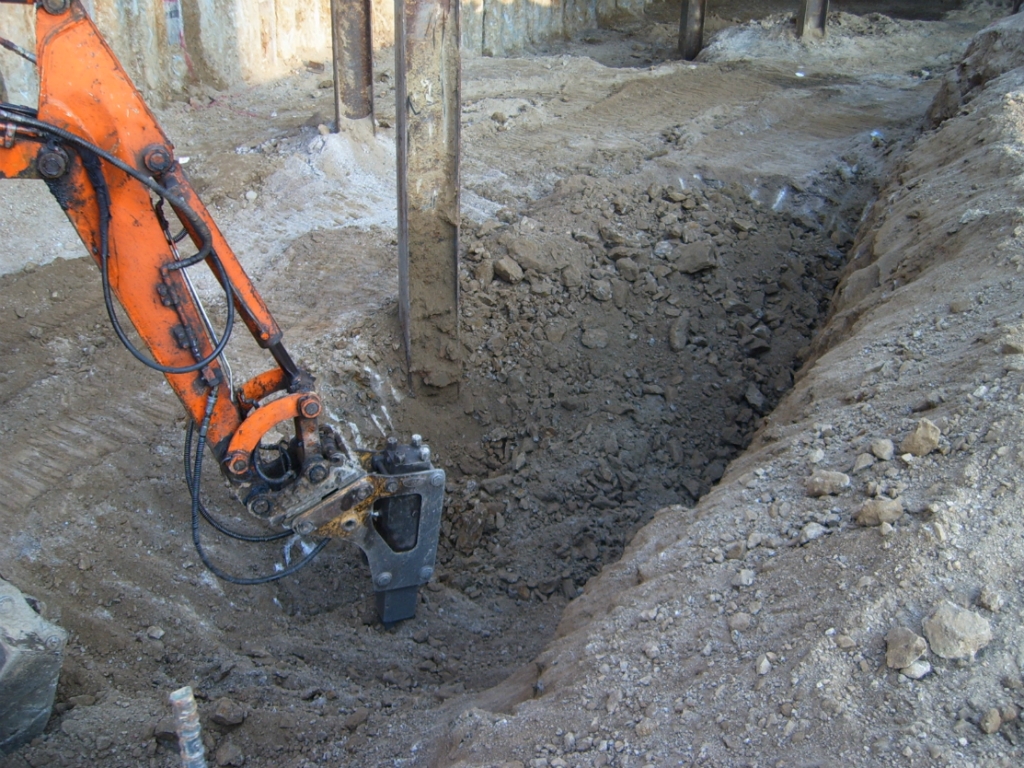 흙막이 가시설 8. 렉카 설치