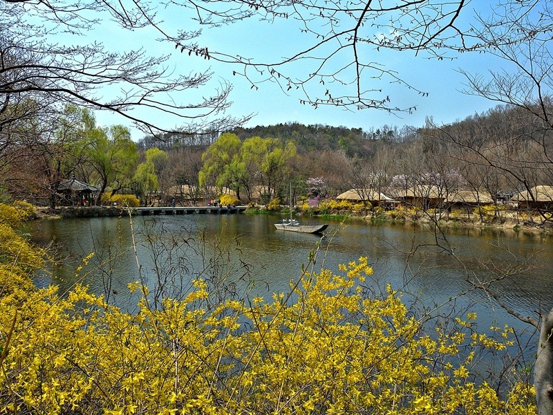 용인 민속촌의 봄 풍경..!!