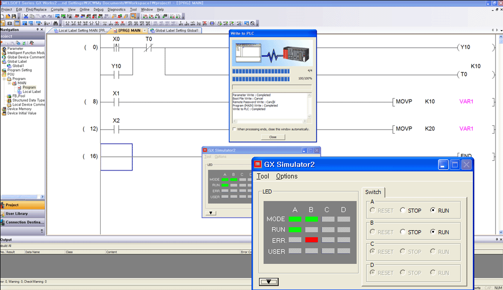 MX Works2와 MX Component 통신 문제 - 도움 주고 받기 - melsec PLC 동호회