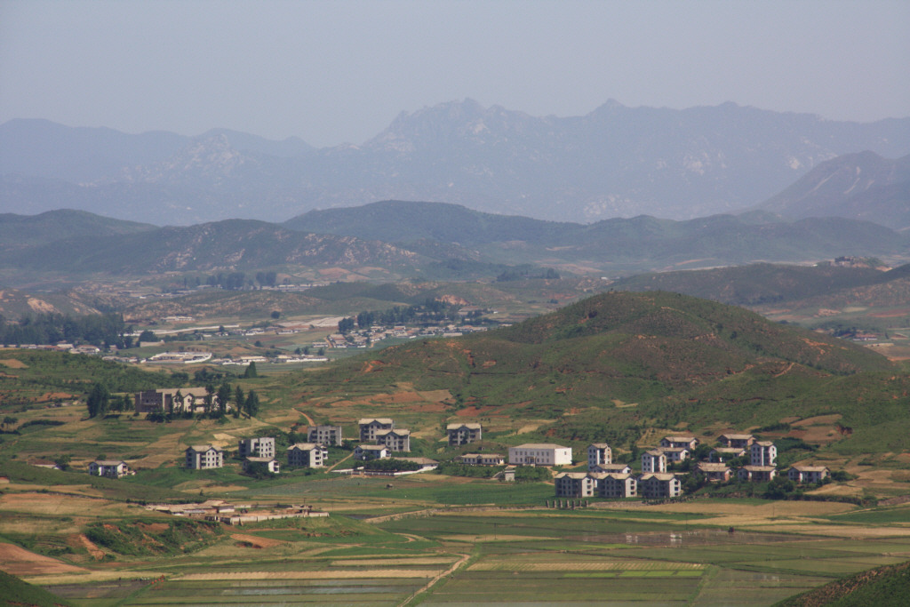 김포 애기봉에서 바라본 북녘땅