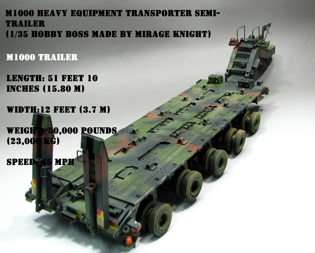 HOBBY BOSS M1070トラックトラクター & M1000重機輸送セミト