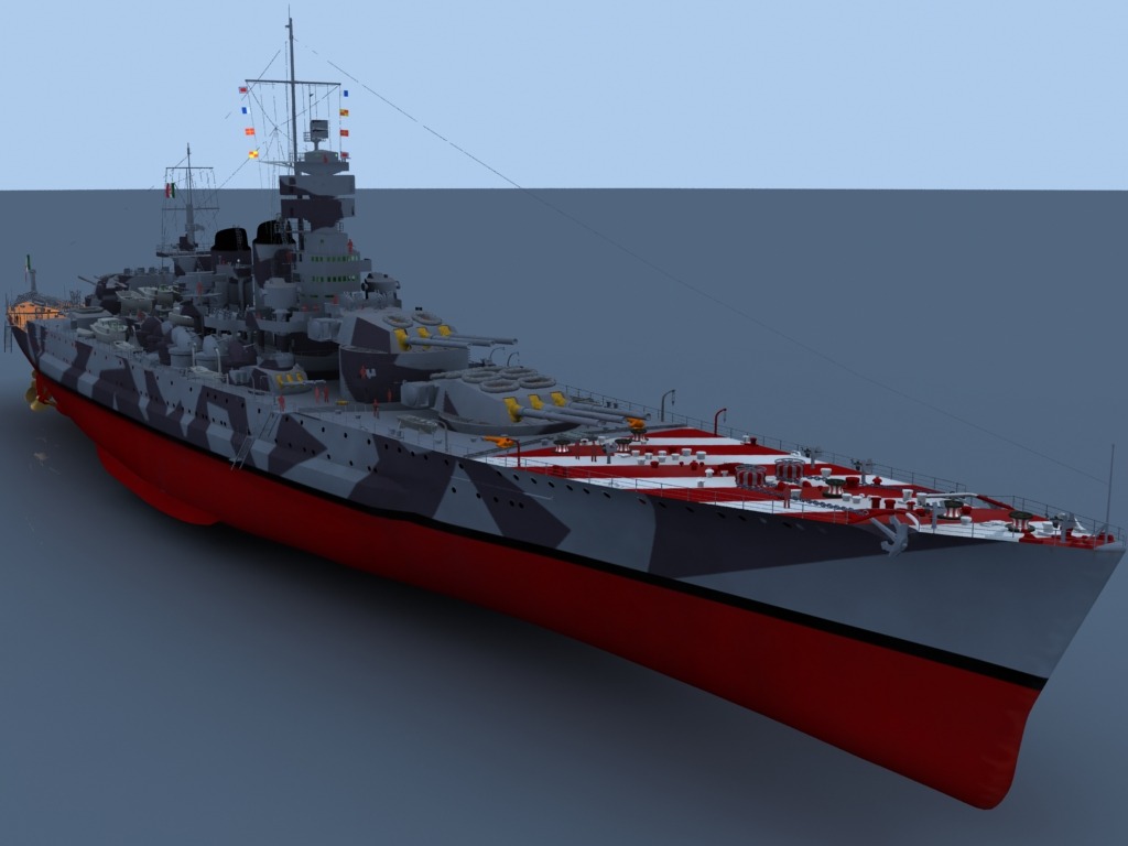 Italian Navy Battleship RN Roma #05318 [1/350 Trumpeter MADE IN CHINA ...