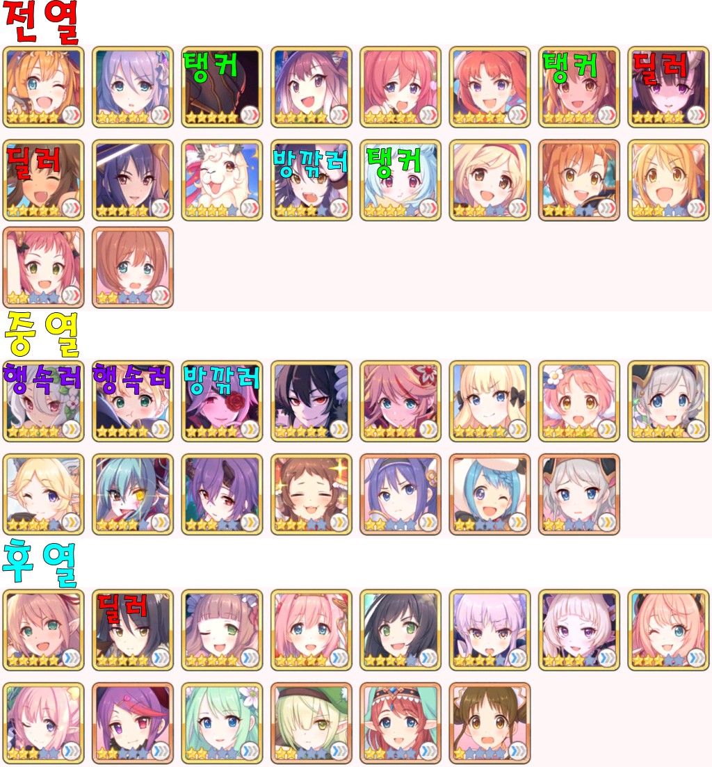 뉴비용 정보글] 협동전 매너 및 추천 편성 등 - 공략 게시판 - 프린세스 커넥트 Re:Dive 공식카페