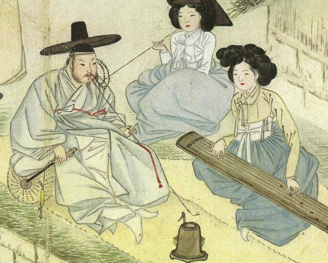 신윤복 연당야유도