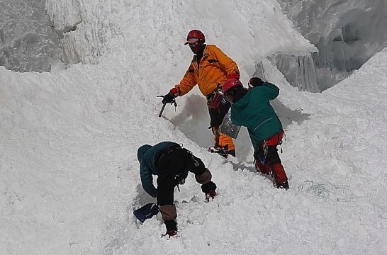 산악인 박영석 대장 추락장소 추정 크레바스