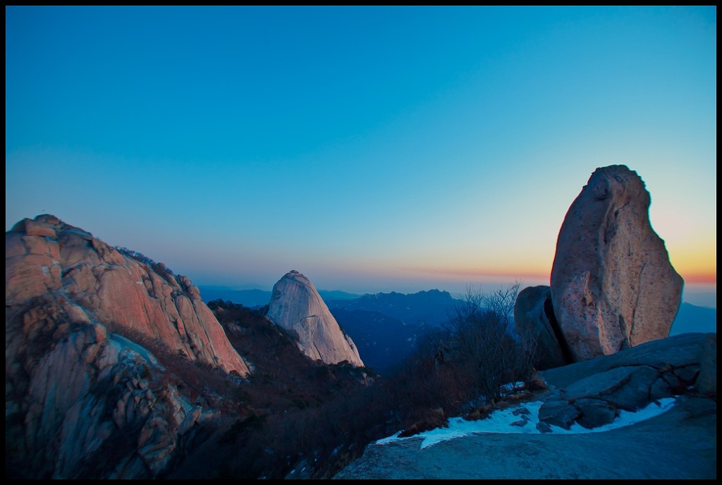 북한산 만경대에서