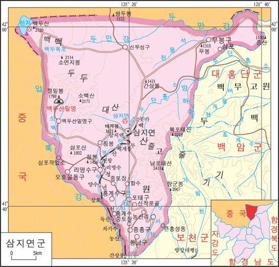 백두산주변 한중국경지도 - 간도 관련된 사진 - 잊혀진 간도