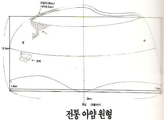 아얌만들기 (이덕순) - 전통한복 패턴 - 이춘희한복디자인연구소(맨드리생활한복)