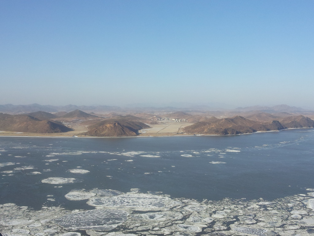 김포애기봉에서 바라본 북한