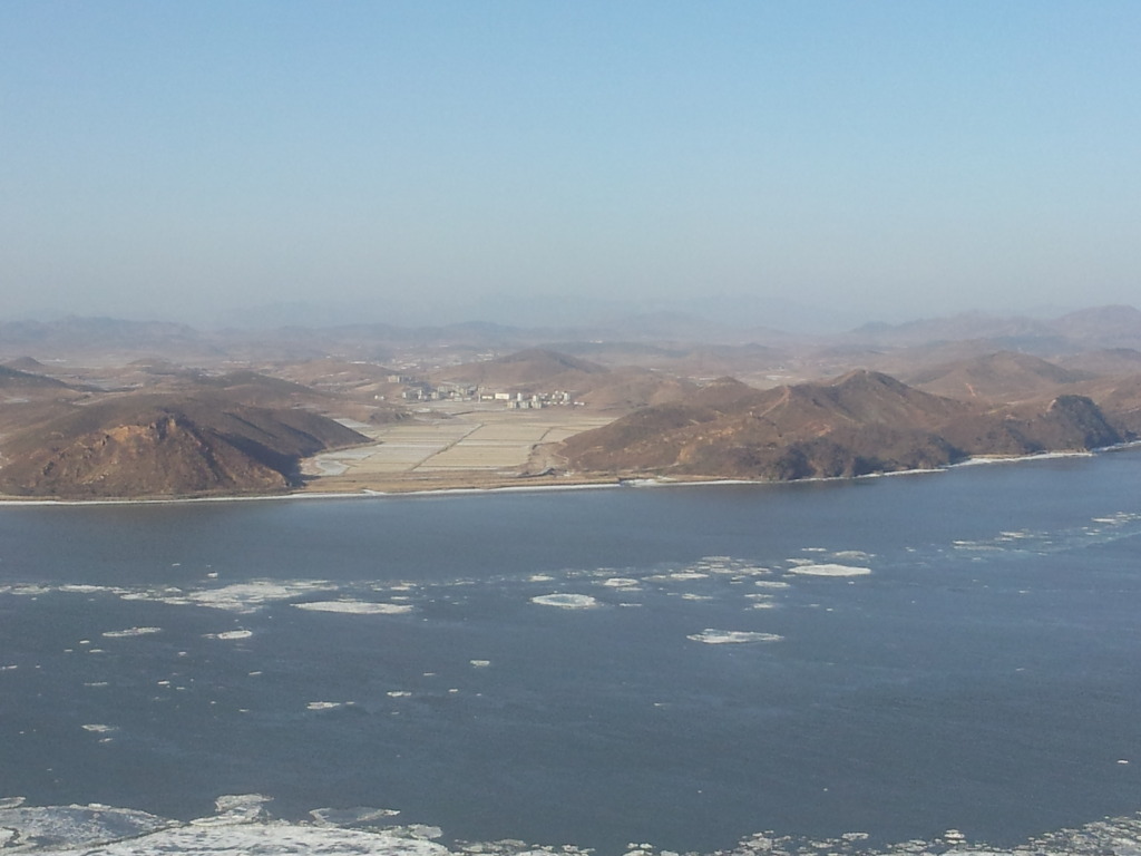 김포애기봉에서 바라본 북한