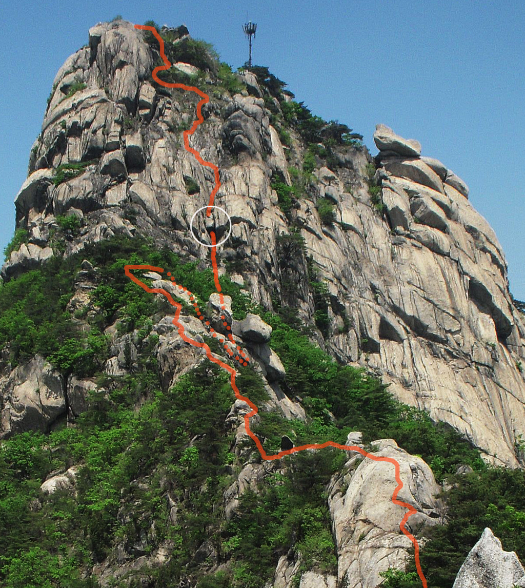 북한산 사자능선과 보현봉 릿지산행 ＜후편＞