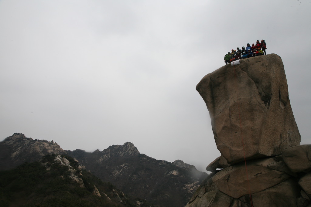 북한산 사모바위 암벽