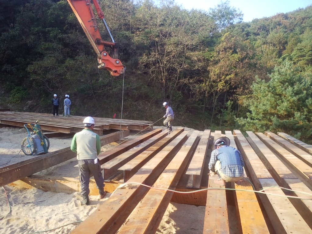 흙막이 가시설 1. 파일 연결