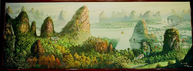 2003년 중국 - 계림 소수민족 공연쇼 관람