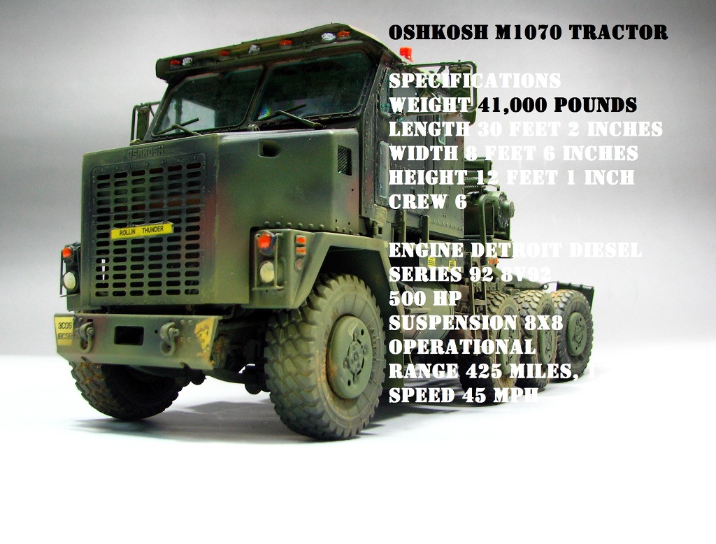 HOBBY BOSS M1070 Truck Tractor & M1000 HET Semi-trailer 제작기 PT6