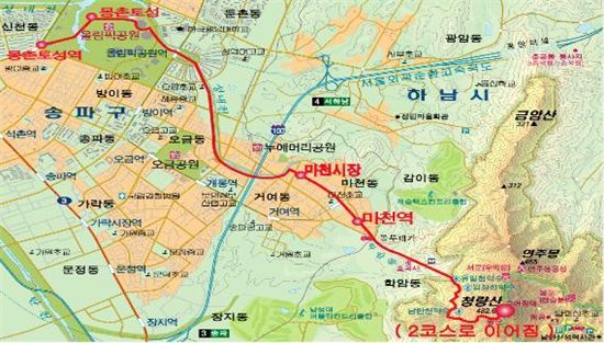 토성산성 어울길-서울시 송파구