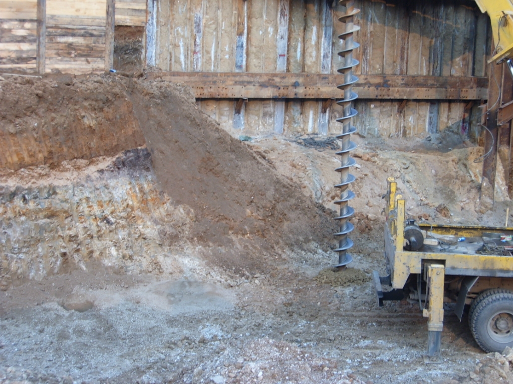 흙막이 가시설 8. 렉카 설치