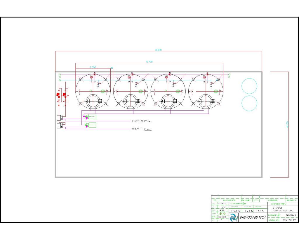4 Tank CIP system (Reuse Type) - CIP system (자동세정장치) - 대우에프앤비테크